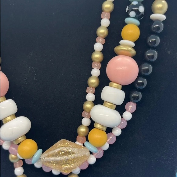 Plunder POPPY ALICE Necklace Multi-colored bead strands with removable pendant - Picture 2 of 9